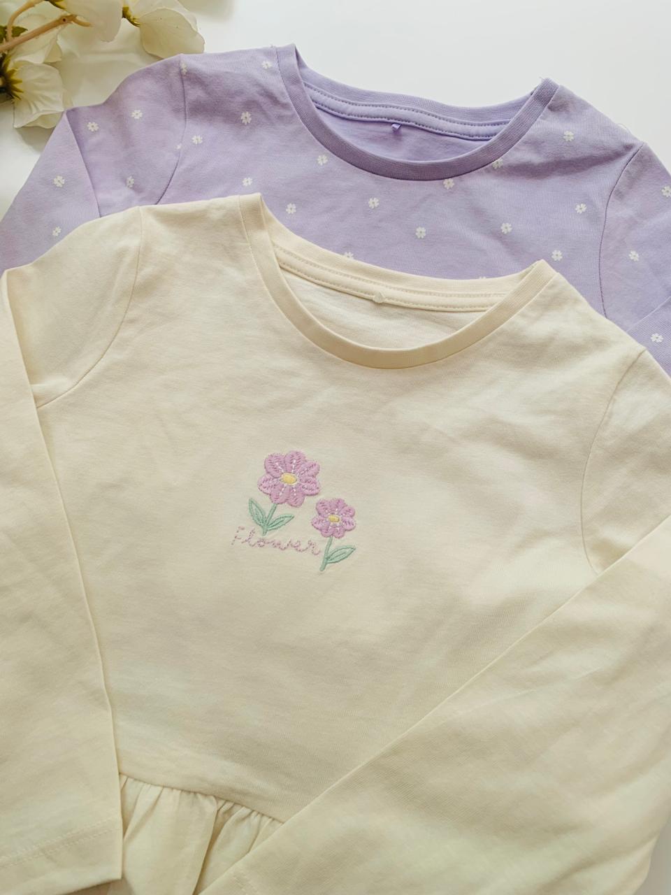 George Flower Print Pack of 2 Shirts