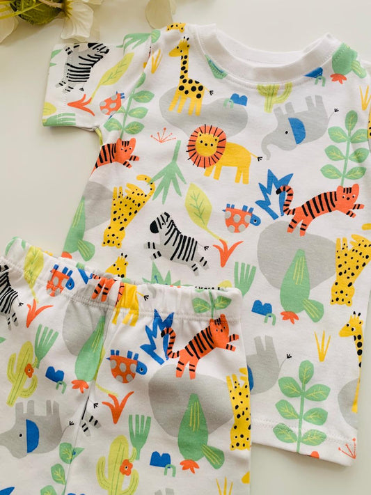 George Safari Print Shirt and Short Set