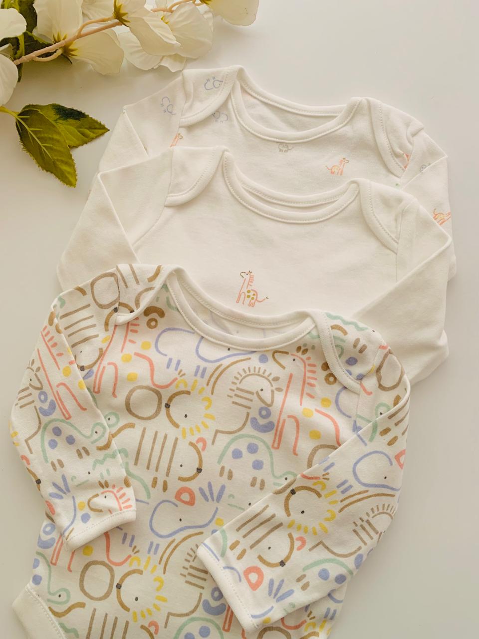 George Pack of 3 Bodysuits