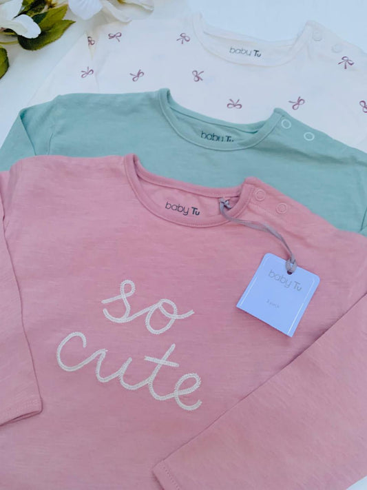 Tu Clothing "So Cute" Pack of 3 Shirts