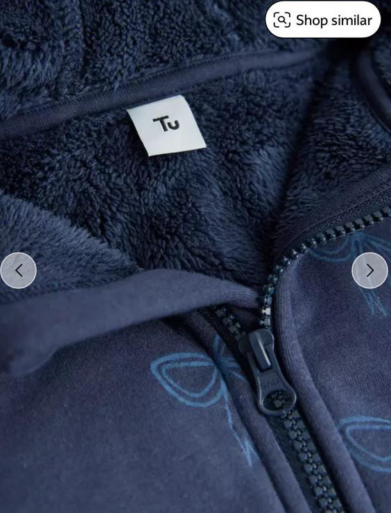 TU Clothing Bow Print Hoodie