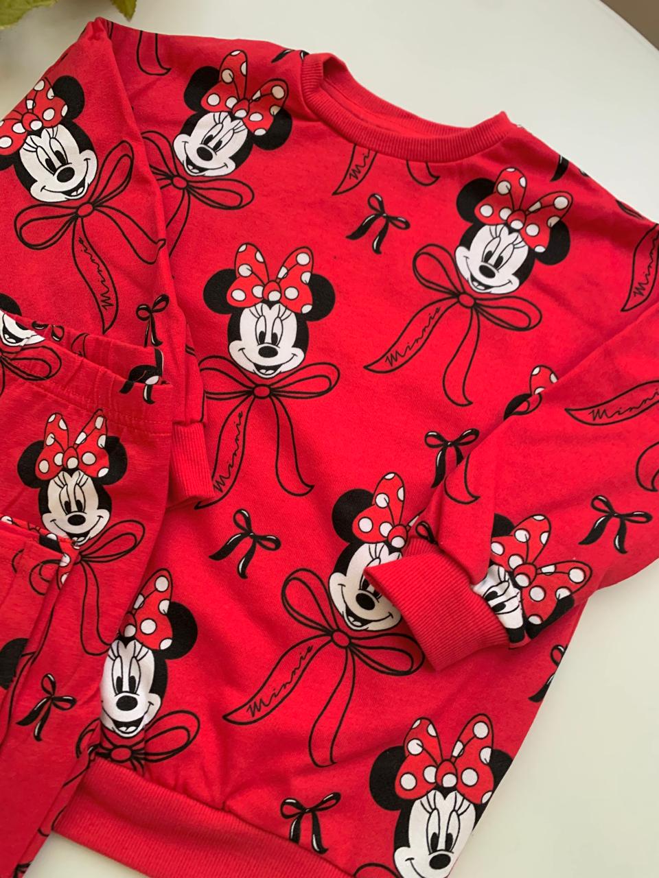 George Minnie Print Sweat Shirt and Trouser set