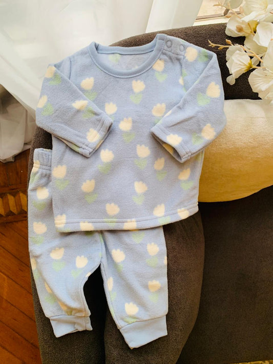 George Fleece Tulip print Shirt & Trouser Set