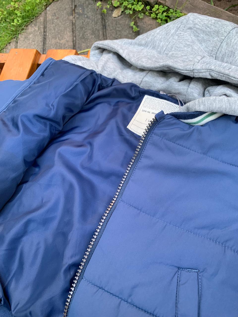TU Clothing Blue Hooded Jacket