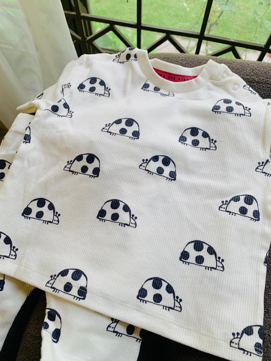 George Printed Lady Bugs Shirt & Trouser Set