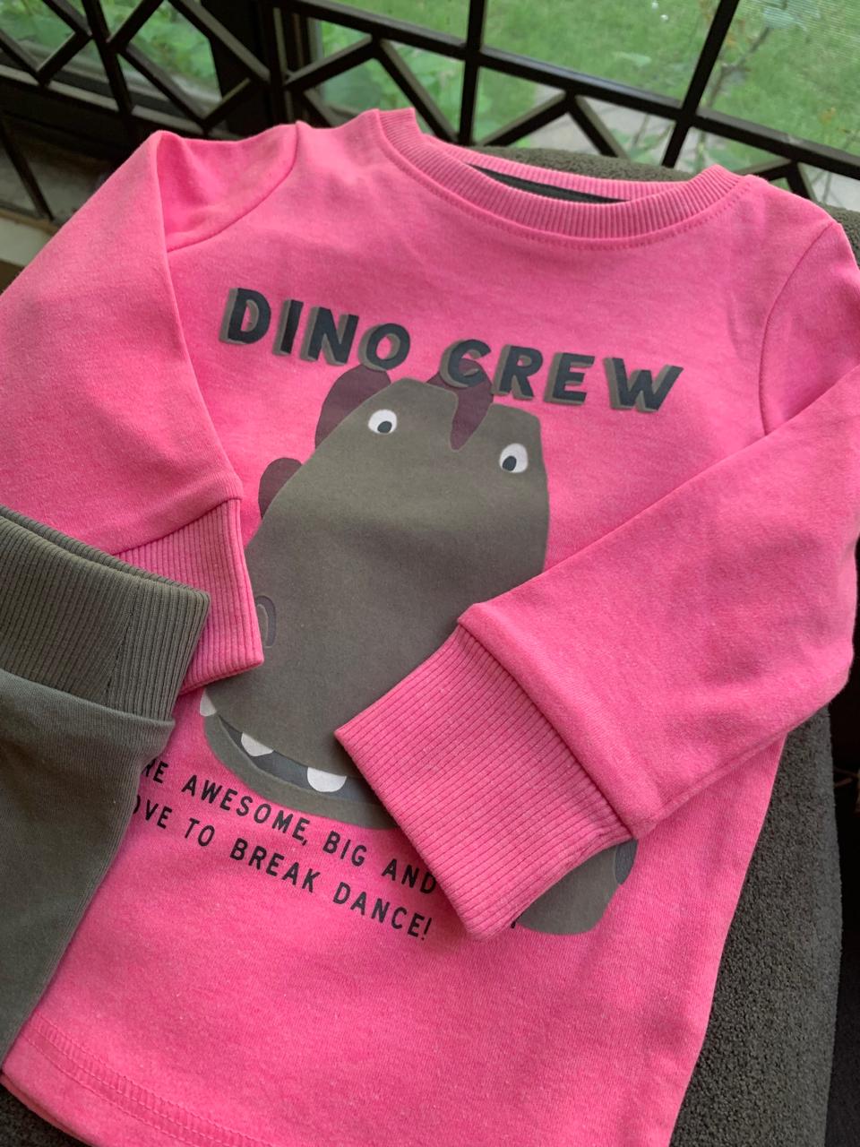 Next "Dino Crew" Shirt & Trouser Set