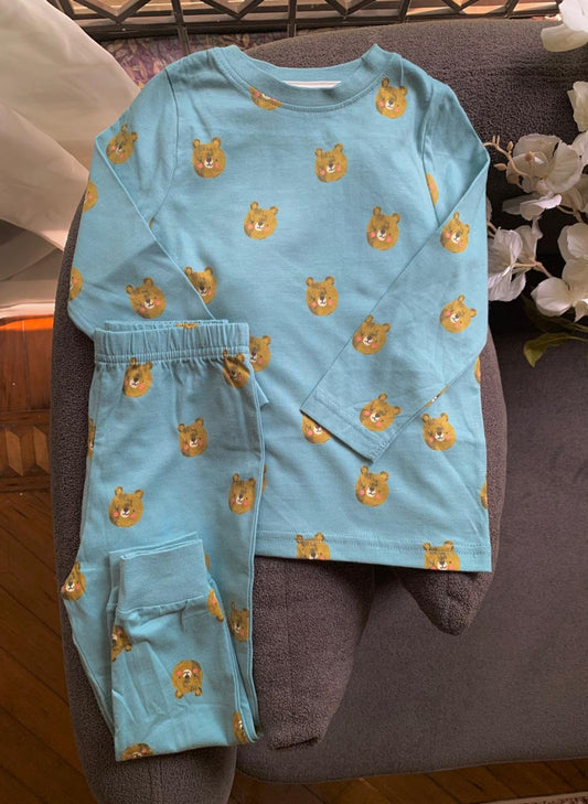 George Lion Faces Print Shirt & Trouser Set