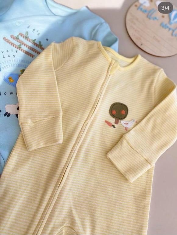 George Vegetables print Sleepsuit