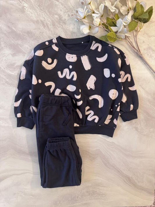 George Grey Sweatshirt & Trouser Set