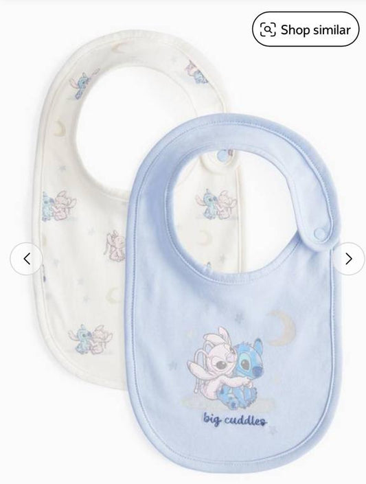 Tu Clothing Lilo & Stich pack of 2 Bibs Set