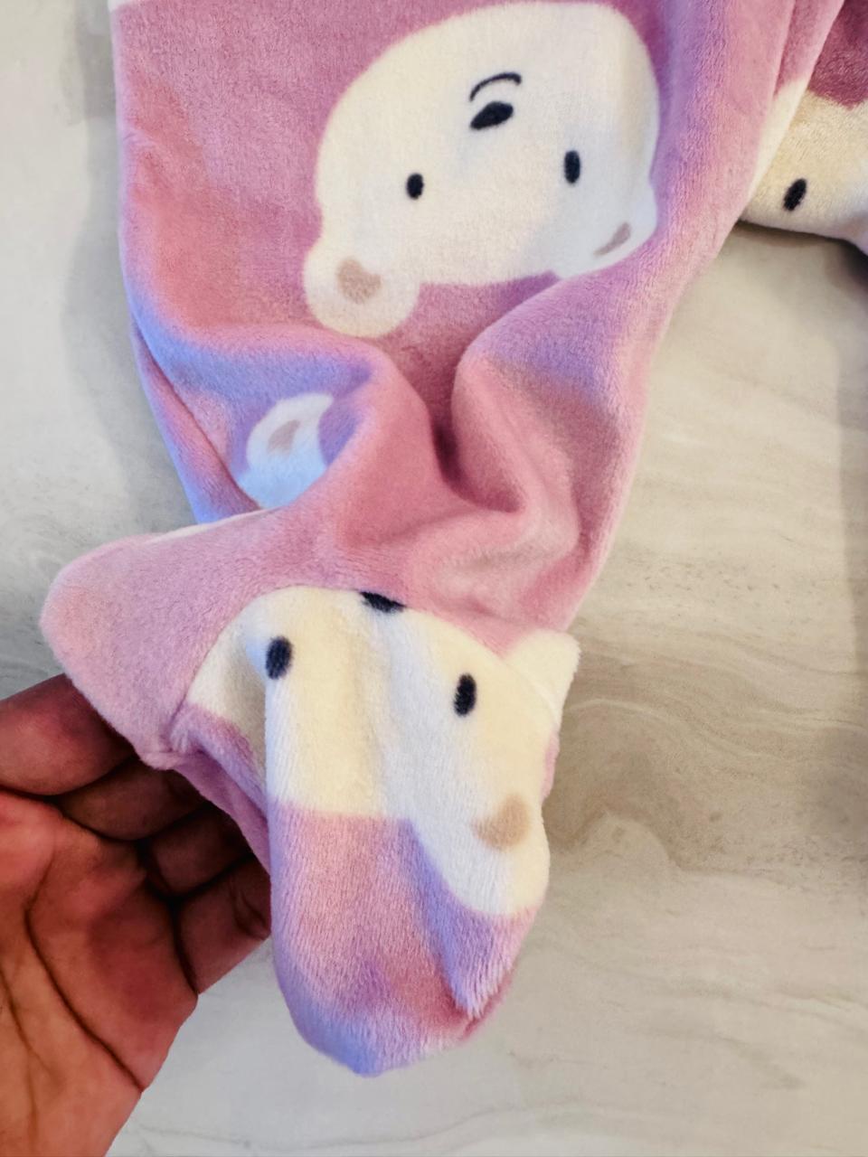 Carter's Bear faces print Fleece Sleepsuit