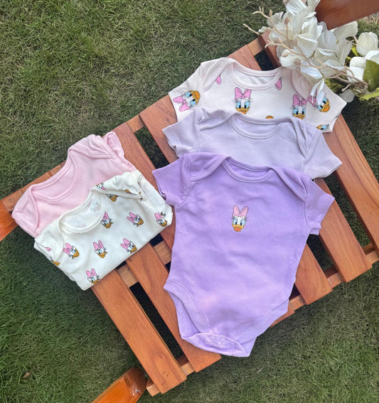 George pack of 5 Disney Daisy Duck Bodysuits