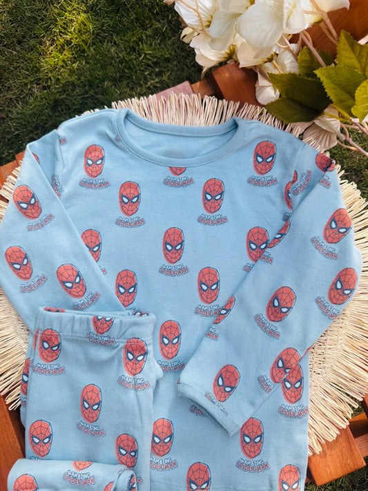 George Spiderman Faces print Pyjamas Set