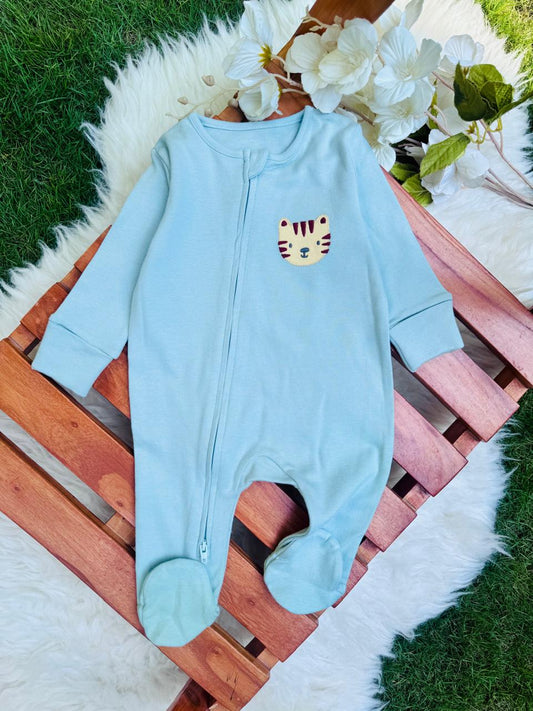 George Embrioded Tigger Face Sleepsuit