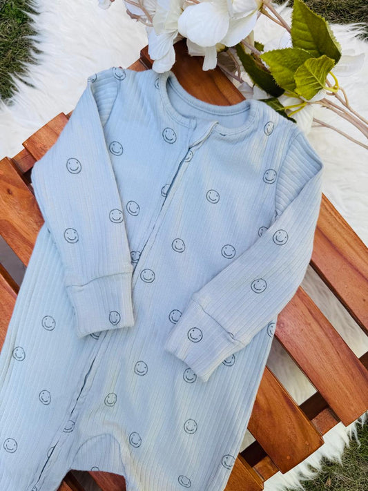 George Smiley faces print Sleepsuit