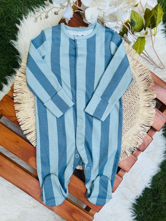 Tu Clothing Stripe print Sleepsuit