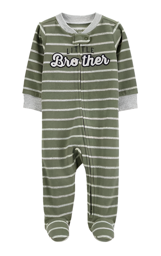 Carter's " BROTHER " Fleeced Sleepsuit