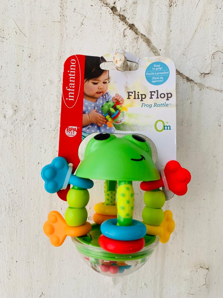 Infantino flip cheap flop frog rattle