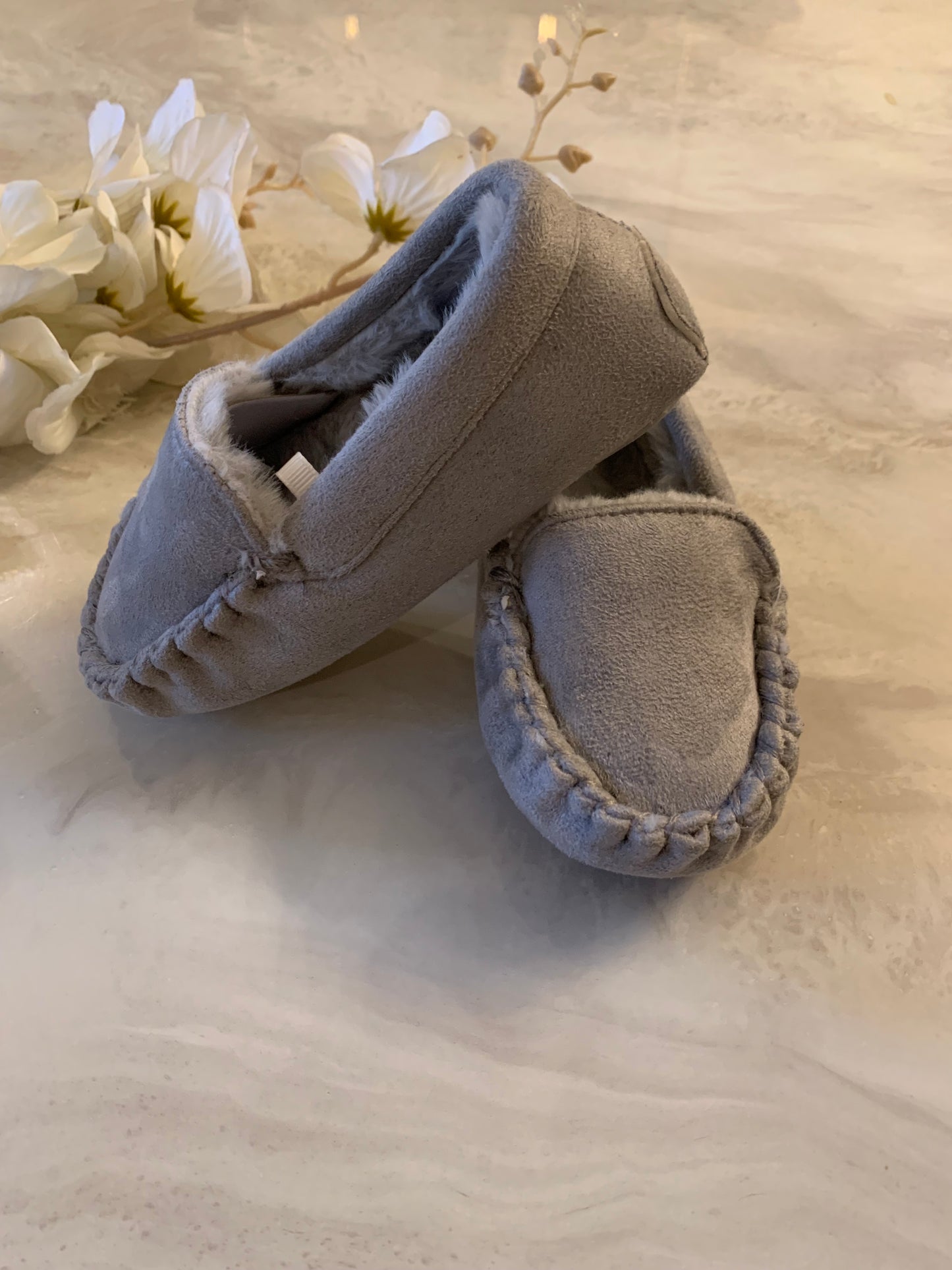 Tu Clothing Faux Fur Moccasin Slippers