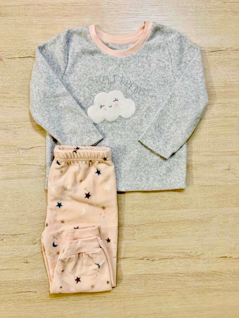 Primark Fleece “Sweet Dreams" Shirt & Trouser Set