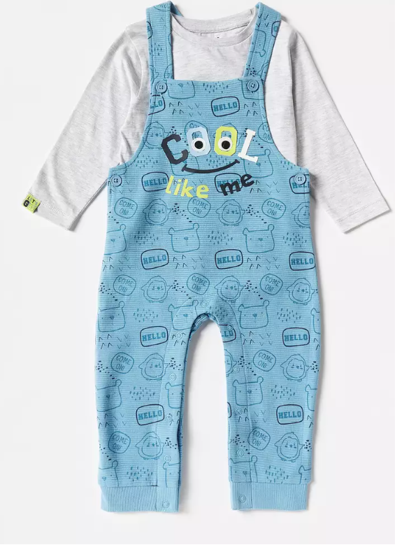 Max Knitted" Cool Like Me " Dungarees