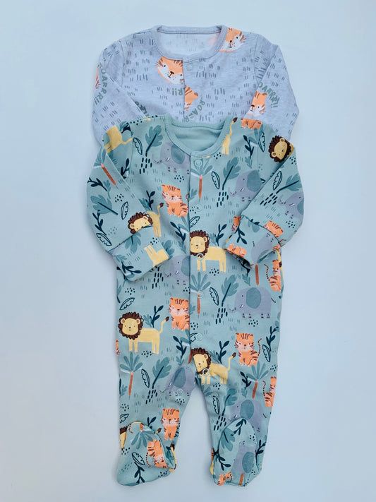 Matalan Pack of 2 Sleepsuits
