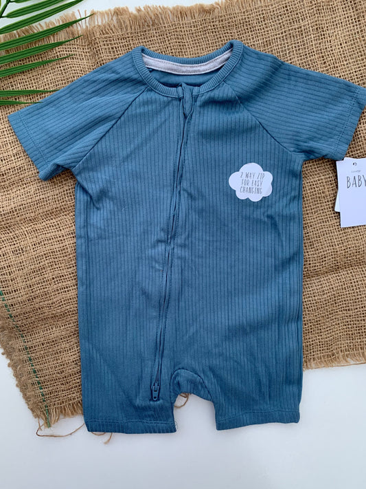 George Ribbed Romper