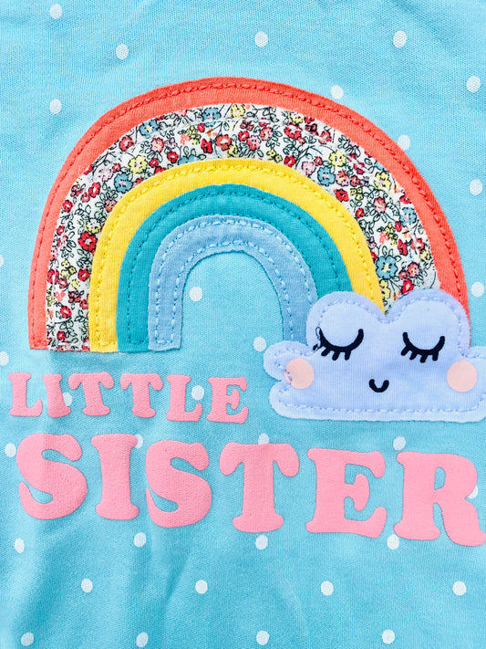 Next “Little Sister “ Rainbow Sleepsuit