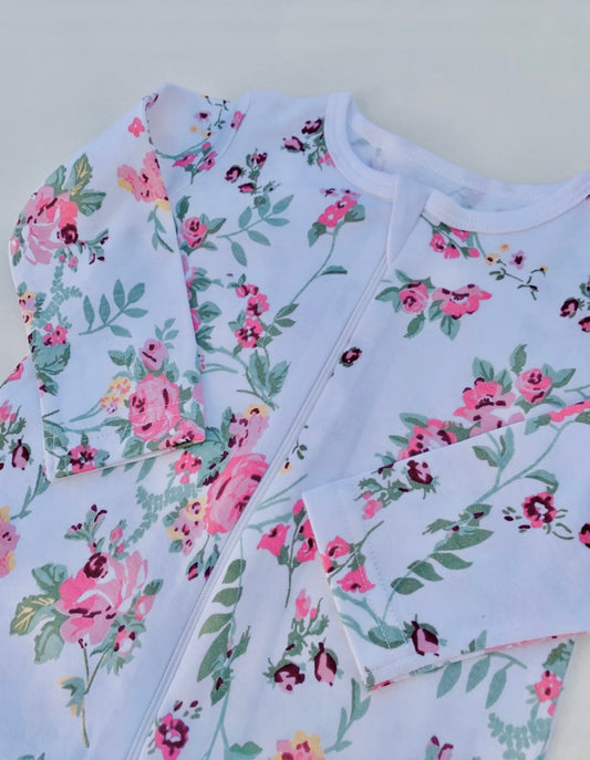 Juniors Floral Sleepsuit