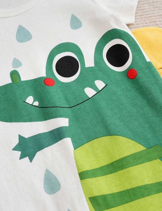 SHEIN Crocodile Print Romper