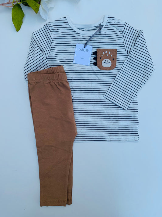 TU Clothing Dino Shirt & Trouser Set