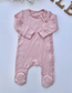 George Textured double Zipped Frill Sleepsuit