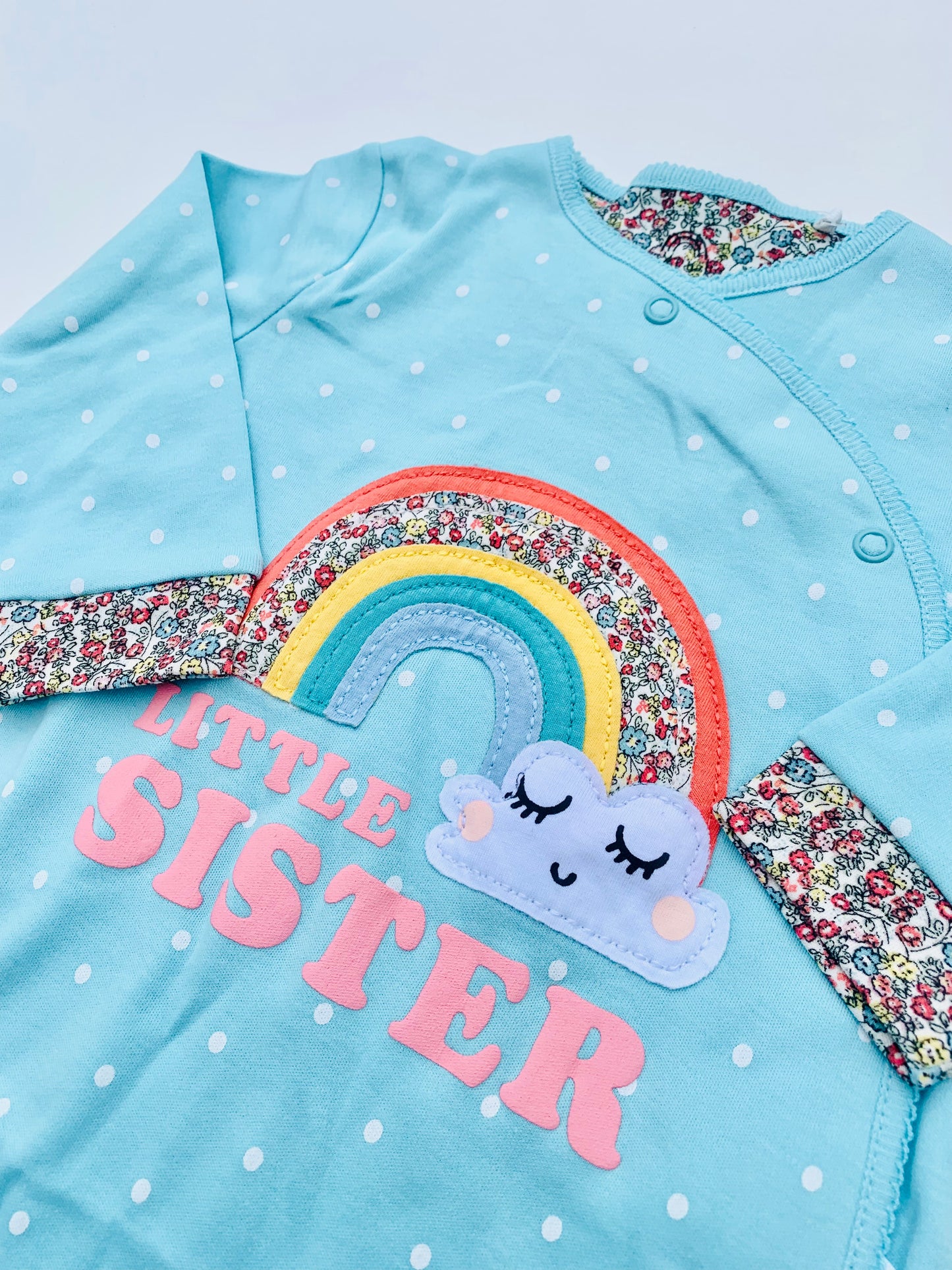 Next “Little Sister “ Rainbow Sleepsuit