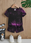 SHEIN Tie & Dye Shirt & Short Set