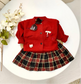 Knitted Cardigan with Skirt