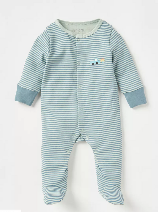 Juniors Stripes sleepsuit