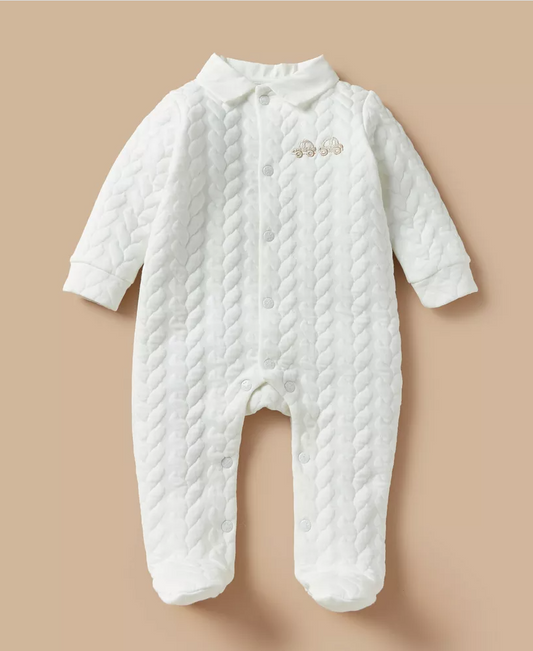 Giggles Quilted Formal Sleepsuit