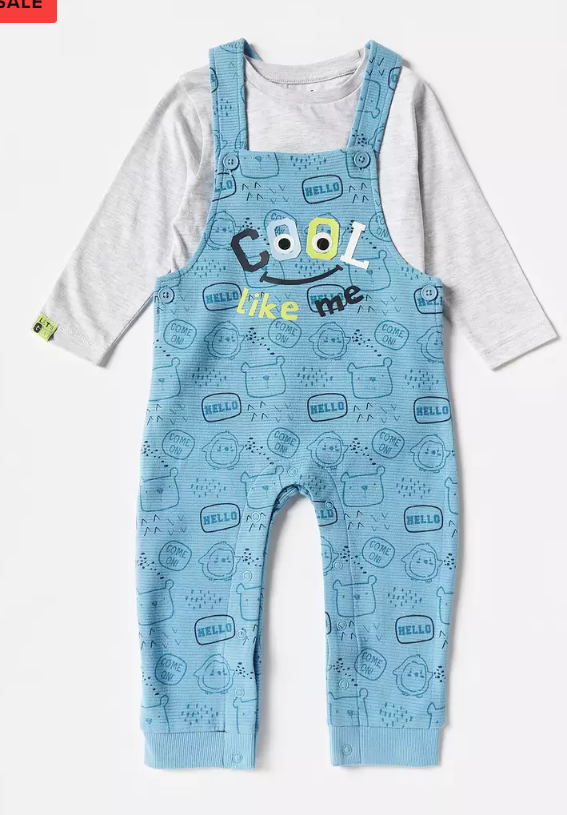 Max Knitted" Cool Like Me " Dungarees