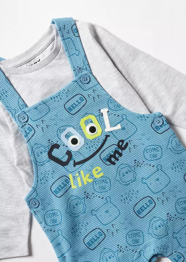 Max Knitted" Cool Like Me " Dungarees