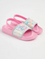 George Pink Shake Sequin Back Strap Slider