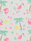 George Pack of 5 strappy Flamingo & Palm Tree Bodysuits