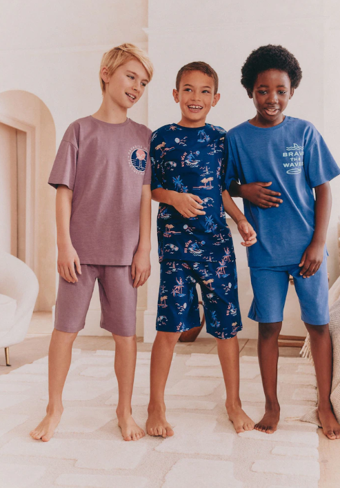 Next "Brave The Waves" Shirt & Shorts Set