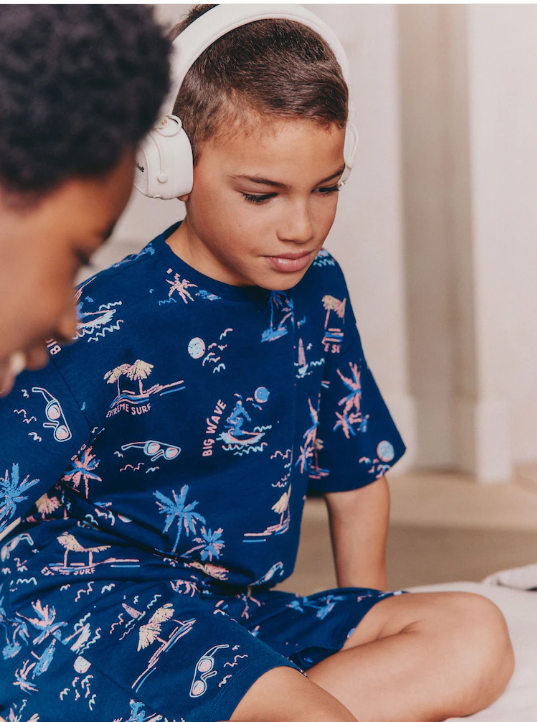 Next "Brave The Waves" Shirt & Shorts Set