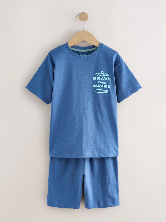 Next "Brave The Waves" Shirt & Shorts Set