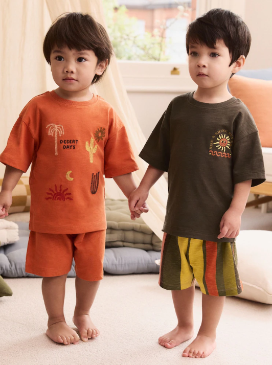 Next "Desert Day" Shirt & Shorts Set