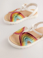 Next Rainbow Metallic T-Bar Sandals