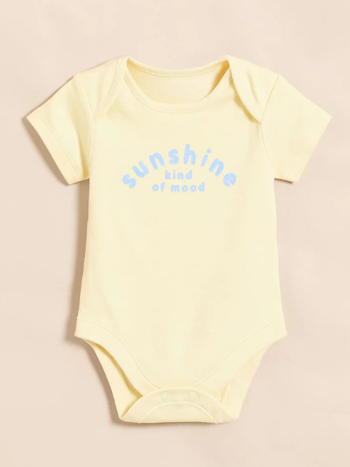 George Pack of 5 Little Angels Pastel Fun Sunshine Bodysuits