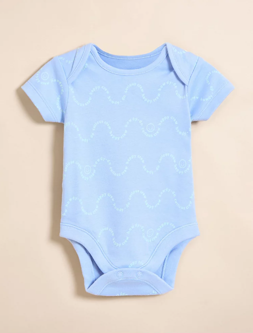George Pack of 5 Little Angels Pastel Fun Sunshine Bodysuits