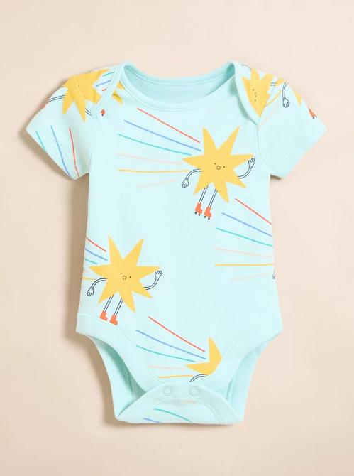 George Pack of 5 Little Angels Pastel Fun Sunshine Bodysuits