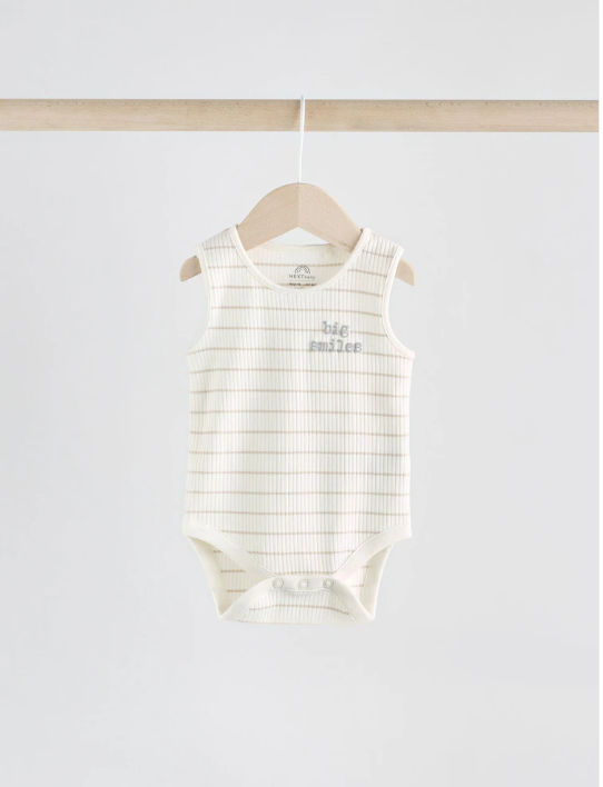 Next Pack of 3 Neutral Sleeveless Bodysuits